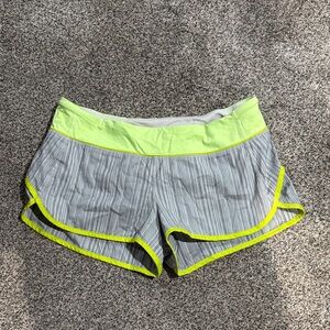 Gray and Neon Women's Shorts